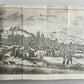 1656 HISPANIAE et LUSITANIAE antique ILLUSTRATED w/ MAPS vellum binding w/clasps