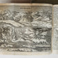 1656 HISPANIAE et LUSITANIAE antique ILLUSTRATED w/ MAPS vellum binding w/clasps