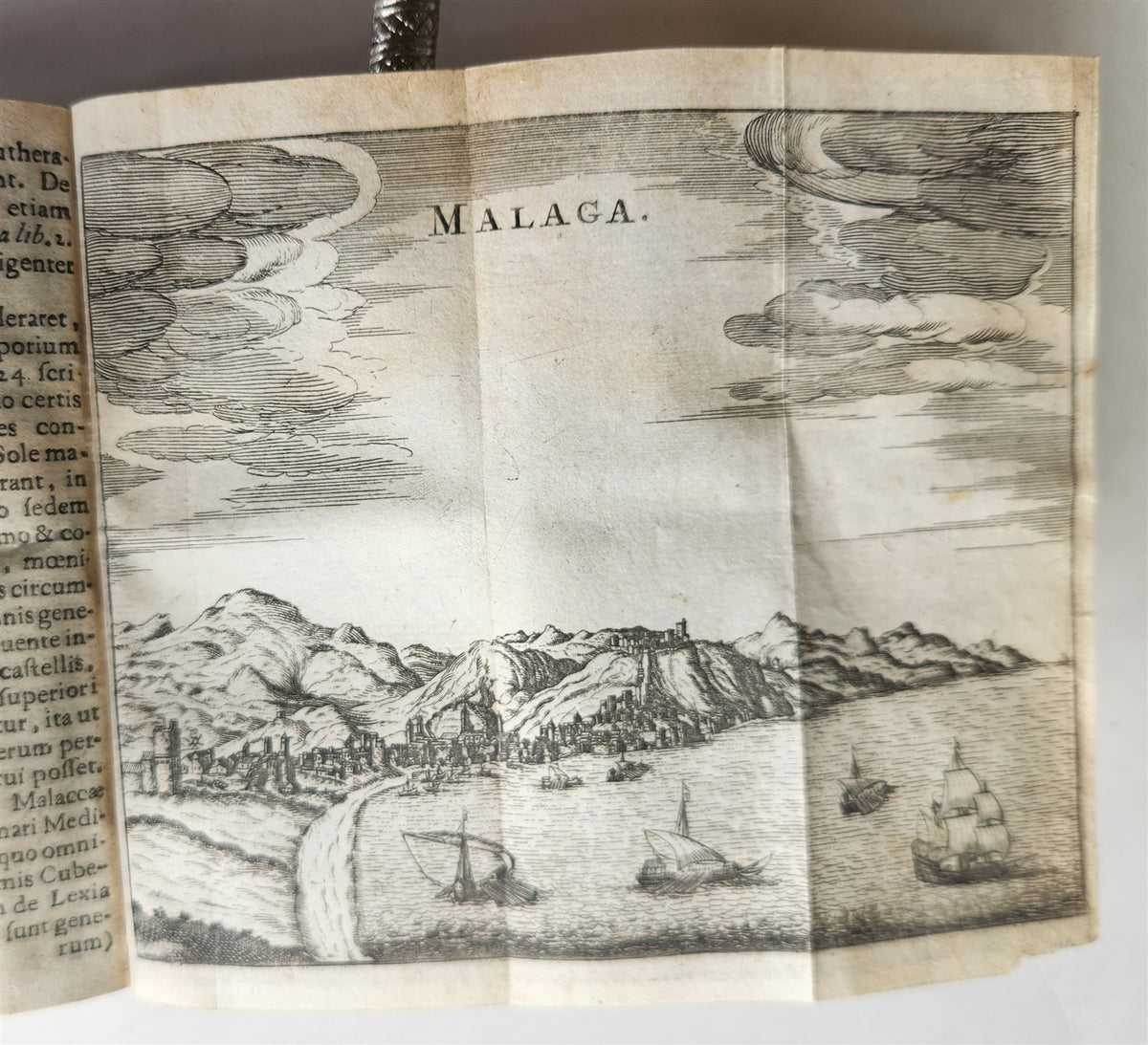 1656 HISPANIAE et LUSITANIAE antique ILLUSTRATED w/ MAPS vellum binding w/clasps