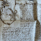 1617 MANUSCRIPT INDENTURE on VELLUM in ENGLISH Roughton Earl of Lincoln antique