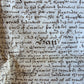 1617 MANUSCRIPT INDENTURE on VELLUM in ENGLISH Roughton Earl of Lincoln antique