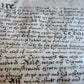 1617 MANUSCRIPT INDENTURE on VELLUM in ENGLISH Roughton Earl of Lincoln antique