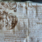 1600s MANUSCRIPT INDENTURE on VELLUM in ENGLISH antique 13 x 26"