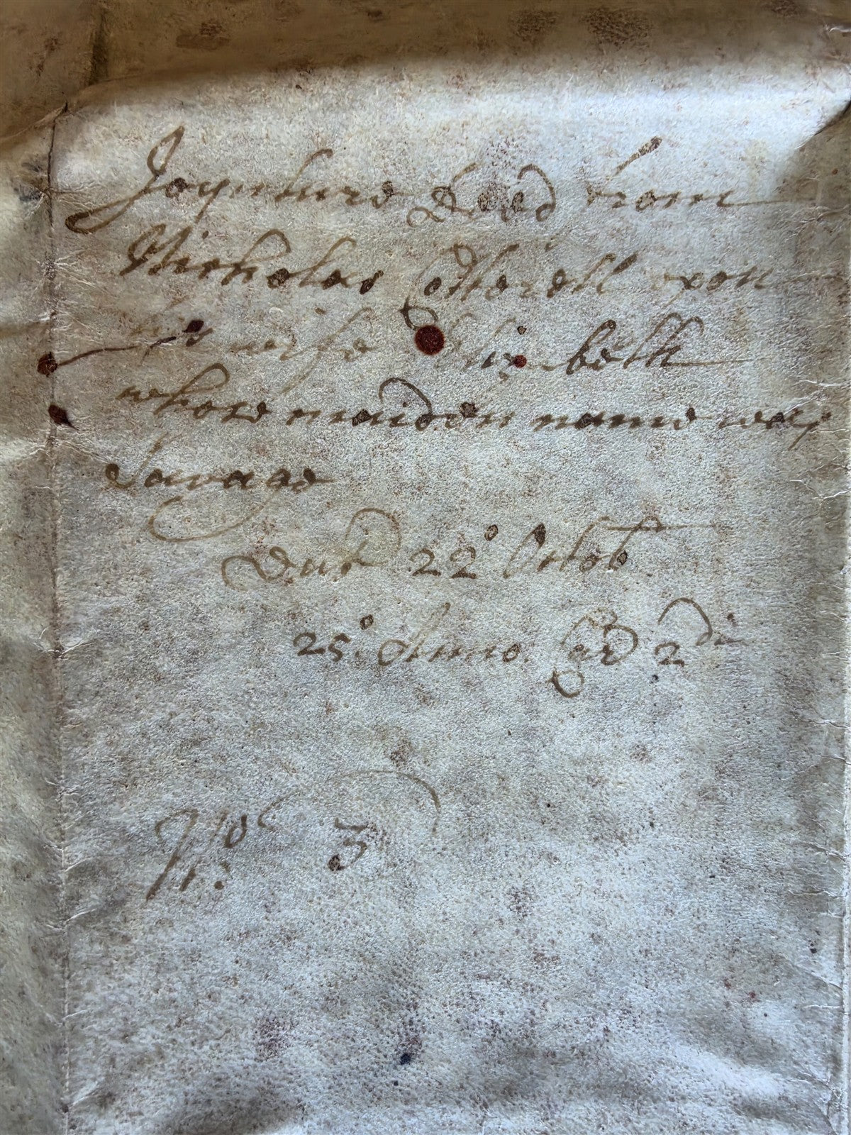 1600s MANUSCRIPT INDENTURE on VELLUM in ENGLISH antique 13 x 26"