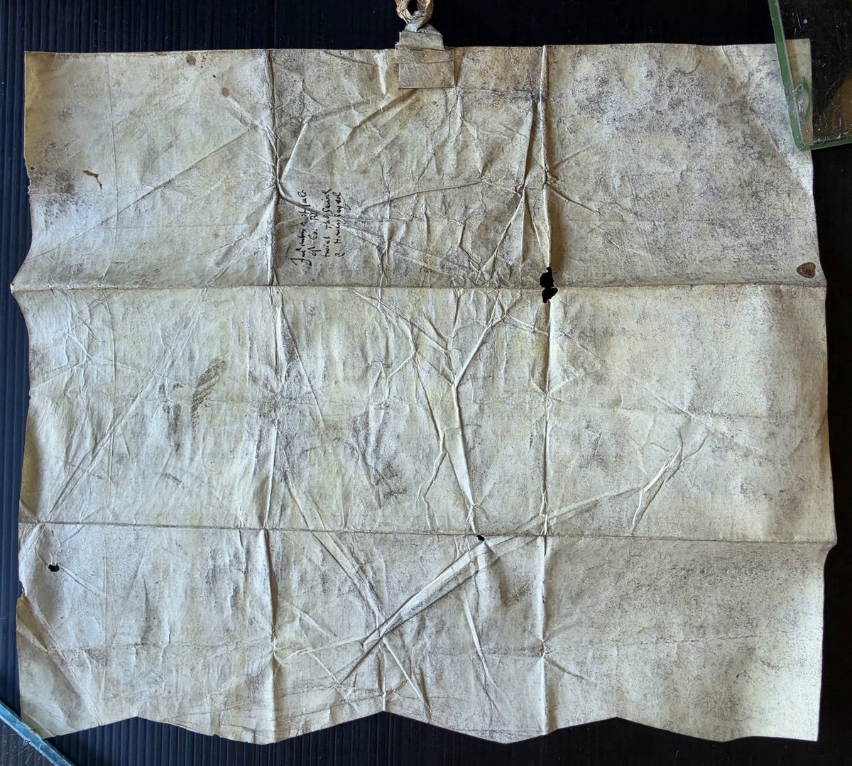 1509-1547 HENRY VIII era MANUSCRIPT INDENTURE on VELLUM in ENGLISH antique 11x12
