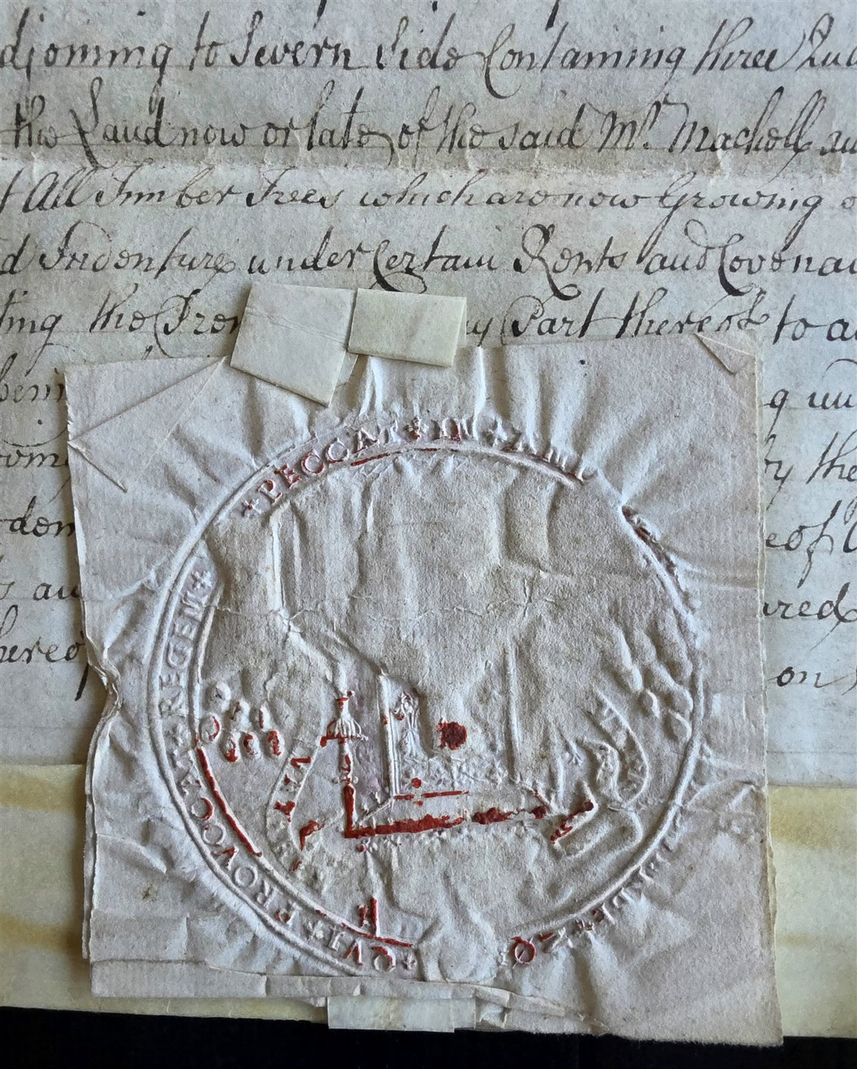 1753 MANUSCRIPT INDENTURE on VELLUM in ENGLISH antique LEASE of LAND 17x21.5"