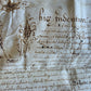 1685 MANUSCRIPT INDENTURE on VELLUM in ENGLISH antique 20x24.5"