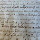 1685 MANUSCRIPT INDENTURE on VELLUM in ENGLISH antique 20x24.5"