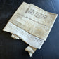 1673 MANUSCRIPT INDENTURE on VELLUM w/ WAX SEAL in ENGLISH antique 14.5x24"