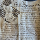 1673 MANUSCRIPT INDENTURE on VELLUM w/ WAX SEAL in ENGLISH antique 14.5x24"