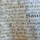 1673 MANUSCRIPT INDENTURE on VELLUM w/ WAX SEAL in ENGLISH antique 14.5x24"