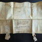 1673 MANUSCRIPT INDENTURE on VELLUM w/ WAX SEAL in ENGLISH antique 14.5x24"