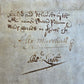 1673 MANUSCRIPT INDENTURE on VELLUM w/ WAX SEAL in ENGLISH antique 14.5x24"
