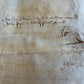 1673 MANUSCRIPT INDENTURE on VELLUM w/ WAX SEAL in ENGLISH antique 14.5x24"