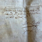 1673 MANUSCRIPT INDENTURE on VELLUM w/ WAX SEAL in ENGLISH antique 14.5x24"