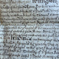 1678-1699 MANUSCRIPT INDENTURE on VELLUM w/ WAX SEAL in ENGLISH antique 15.5x22"