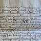 1678-1699 MANUSCRIPT INDENTURE on VELLUM w/ WAX SEAL in ENGLISH antique 15.5x22"