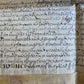 1678-1699 MANUSCRIPT INDENTURE on VELLUM w/ WAX SEAL in ENGLISH antique 15.5x22"