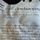 17th century MANUSCRIPT INDENTURE on VELLUM in ENGLISH antique 23x28"