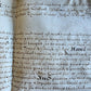 17th century MANUSCRIPT INDENTURE on VELLUM in ENGLISH antique 23x28"