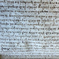 17th century MANUSCRIPT INDENTURE on VELLUM in ENGLISH antique 23x28"