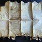 17th century MANUSCRIPT INDENTURE on VELLUM in ENGLISH antique 23x28"