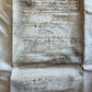 17th century MANUSCRIPT INDENTURE on VELLUM in ENGLISH antique 23x28"
