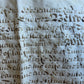 17th century MANUSCRIPT INDENTURE on VELLUM in ENGLISH w/ 4 WAX SEALS antique