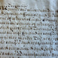 17th century MANUSCRIPT INDENTURE on VELLUM in ENGLISH w/ 4 WAX SEALS antique