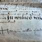 1569 MANUSCRIPT INDENTURE on VELLUM in ENGLISH antique 14 x 21"