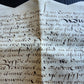 1569 MANUSCRIPT INDENTURE on VELLUM in ENGLISH antique 14 x 21"
