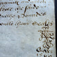 1569 MANUSCRIPT INDENTURE on VELLUM in ENGLISH antique 14 x 21"