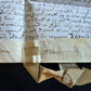 late 17th century MANUSCRIPT INDENTURE on VELLUM in ENGLISH antique 14 x19"