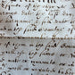 late 17th century MANUSCRIPT INDENTURE on VELLUM in ENGLISH antique 14 x19"