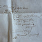 late 17th century MANUSCRIPT INDENTURE on VELLUM in ENGLISH antique 14 x19"