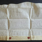1710 MANUSCRIPT INDENTURE on VELLUM in ENGLISH w/ WAX SEALS antique 13 x 22.5"