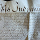 1710 MANUSCRIPT INDENTURE on VELLUM in ENGLISH w/ WAX SEALS antique 13 x 22.5"