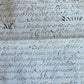 1710 MANUSCRIPT INDENTURE on VELLUM in ENGLISH w/ WAX SEALS antique 13 x 22.5"
