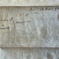 1710 MANUSCRIPT INDENTURE on VELLUM in ENGLISH w/ WAX SEALS antique 13 x 22.5"