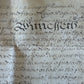 1688 MANUSCRIPT INDENTURE on VELLUM in ENGLISH antique 21 x 22.5"