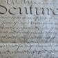 1688 MANUSCRIPT INDENTURE on VELLUM in ENGLISH antique 21 x 22.5"