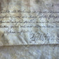 1688 MANUSCRIPT INDENTURE on VELLUM in ENGLISH antique 21 x 22.5"