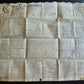 1746 MANUSCRIPT INDENTURE on VELLUM in ENGLISH antique 25 x 29"