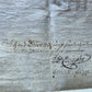 1746 MANUSCRIPT INDENTURE on VELLUM in ENGLISH antique 25 x 29"