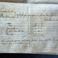 1746 MANUSCRIPT INDENTURE on VELLUM in ENGLISH antique 25 x 29"