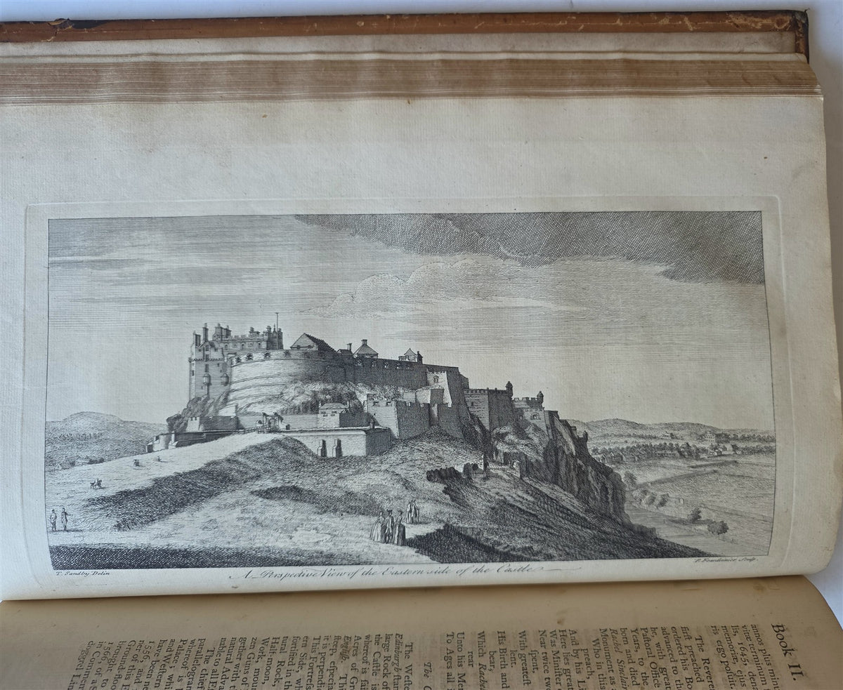 1753 HISTORY of EDINBURGH by WILLIAM MAITLAND antique ILLUSTRATED FOLIO