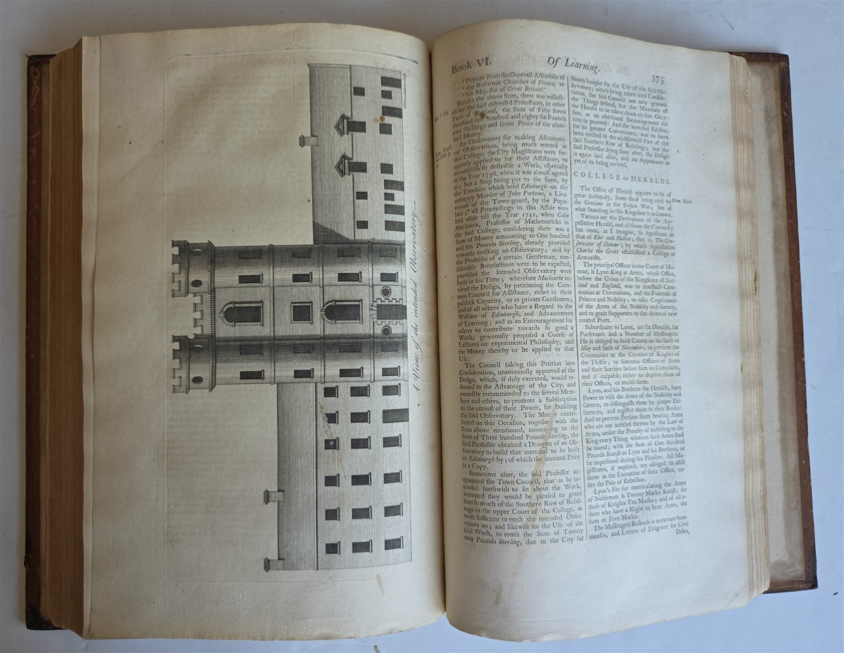 1753 HISTORY of EDINBURGH by WILLIAM MAITLAND antique ILLUSTRATED FOLIO