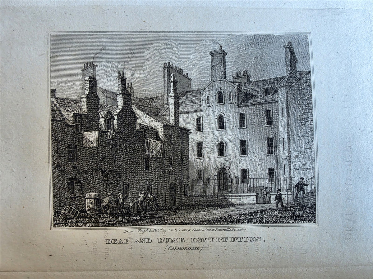 1820 VIEWS of EDINBURGH and its Vicinity antique ILLUSTRATED 2 VOLUMES