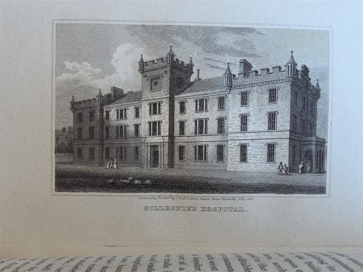 1820 VIEWS of EDINBURGH and its Vicinity antique ILLUSTRATED 2 VOLUMES