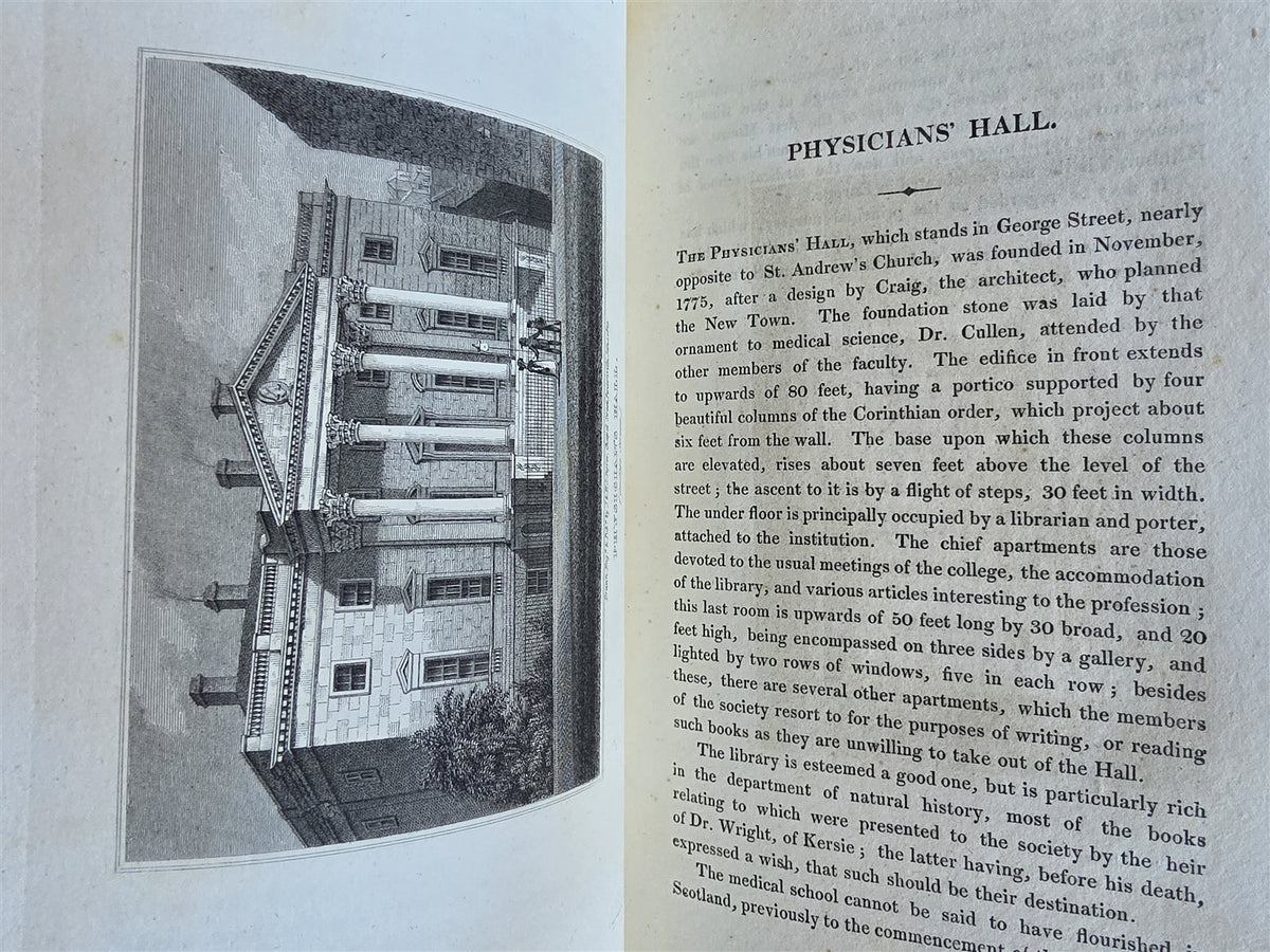 1820 VIEWS of EDINBURGH and its Vicinity antique ILLUSTRATED 2 VOLUMES